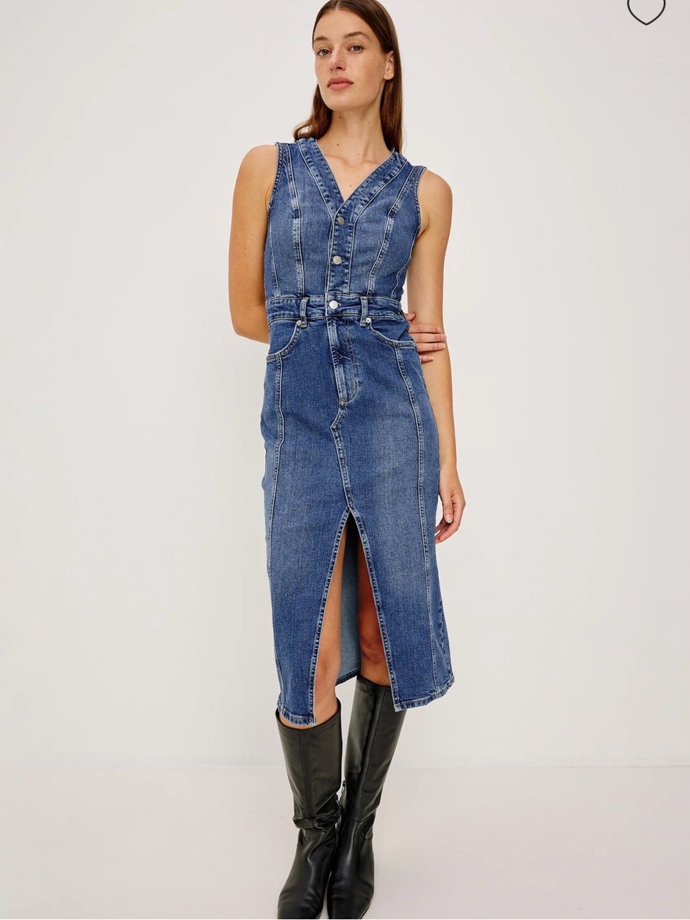 Rails Westwood Midi Jean Dress